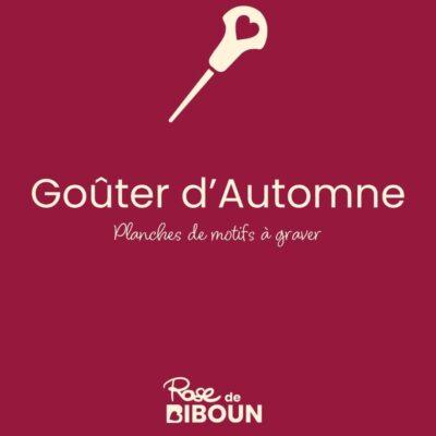 goûter d'automne planche de motifs à graver
